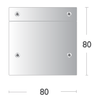 XTI 3 0 Square IP66 IK10 Endplate view